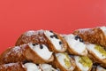 Italian culinary baking sweet dessert Cannoli Sicilian