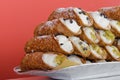 Italian culinary baking sweet dessert Cannoli Sicilian