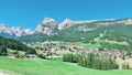 The italian Dolomites behind the small villages