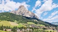 The italian Dolomites behind the small villages