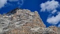 The italian Dolomites behind the small villages