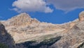 The italian Dolomites behind the small villages