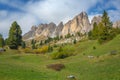 Italian Dolomites, Gardena pass landscape in south Tyrol, Northern Italy