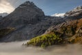 Italian Dolomites, Stelvio pass landscape in south Tyrol, Northern Italy