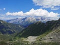 Italian dolomiti, trentino, green and rock