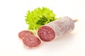 Italian dry Saliami pork sausage