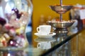 Italian espresso coffee cup on counter bar