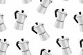 Italian espresso machine seamless pattern