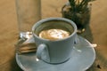 Italian espresso with milk Royalty Free Stock Photo