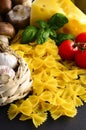 Italian farfalle pasta Royalty Free Stock Photo