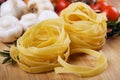 Italian fettuccine pasta