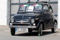 Italian Fiat 500 Classic sporty convertible of the 60s Royalty Free Stock Photo