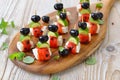 Greek finger food with feta cheese Royalty Free Stock Photo