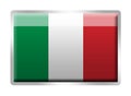 Italian flag metal enamelled badge