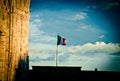 Italian Flag In Milan Sky