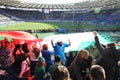 Italian flag supporters