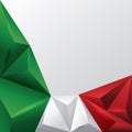 Italian flag template. Vector illustration decorative design