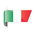 italian flag. Vector illustration decorative design