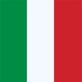 Italian flag vector simple and unique