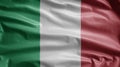 Italian flag waving in the wind. Close up of Italy banner blowing national day Royalty Free Stock Photo