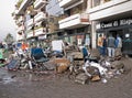 Italian floods aftermath - Aulla main street