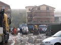 Italian floods aftermath and cleanup, general view