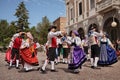 Italian folk dancers from Friuli Venezia Giulia perform traditional dance