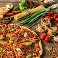 Italian food background Royalty Free Stock Photo