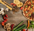 Italian food background Royalty Free Stock Photo