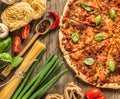 Italian food background Royalty Free Stock Photo