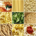 Italian food collage Royalty Free Stock Photo