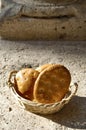 Italian food, dried cakes in a basket Royalty Free Stock Photo