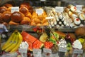 Italian food: Naples sweets in a typical shop Royalty Free Stock Photo