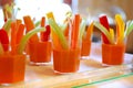 Italian food recipes, centrifuged vegetable juice