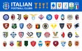 Set of Italian football club logos