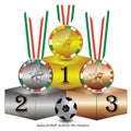 Italian football medal for the champion