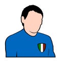 Italian football player Royalty Free Stock Photo