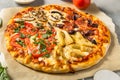 Italian Four Seasons Pizza Royalty Free Stock Photo