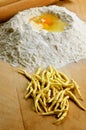 Italian fresh pasta: trofie