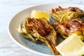 Italian Fried Halved Artichoke Royalty Free Stock Photo