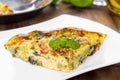 Italian frittata Royalty Free Stock Photo