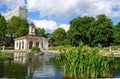 Italian Garden fountains in the Kensington Gardens in London. Royalty Free Stock Photo