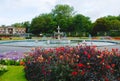 Italian gardens in Stanley park Blackpool.