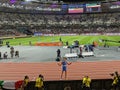 Italian Gianmarco Tamberi at the 2023 World Athletics Championships in Budapest Royalty Free Stock Photo
