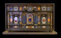 Italian pietre dure ebony cabinet