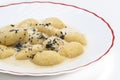 Gnocchi with four cheese sauce Royalty Free Stock Photo