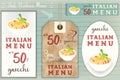 Italian Gnocchi Stickers Set