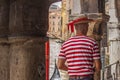 Italian gondolier in Venice