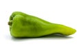 Italian green frying pepper isolated on white background