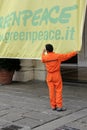 Italian greenpeace Royalty Free Stock Photo